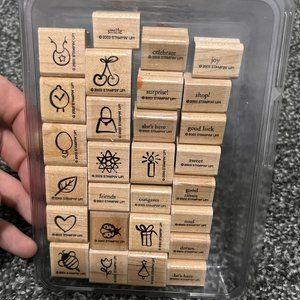 Stampin' Up! Good Times 28 pc. Mounted Stamp Set